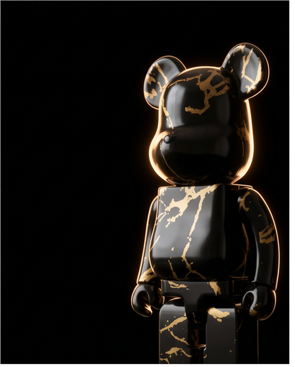 Obsidian Aurum Bear - Midnight Eclipse