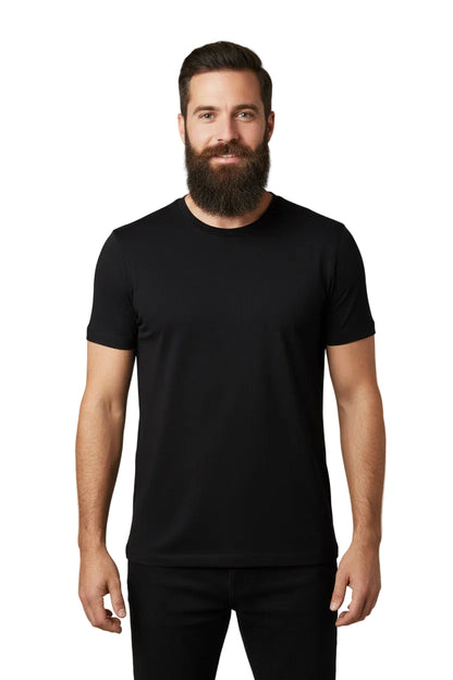 Essential Black/White Tee - Midnight Eclipse