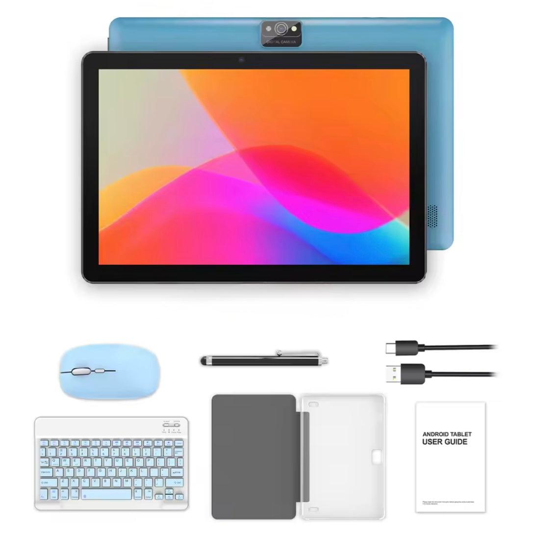 Midnight Eclipse 10.1" Android Tablet Budle