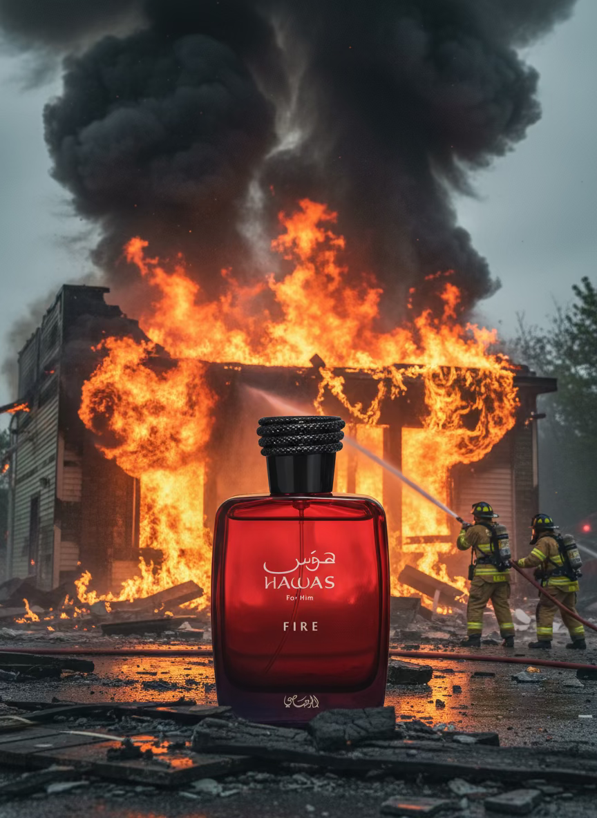 Authentic Hawas Fire: Eau de Parfum by Rasasi (100ml)