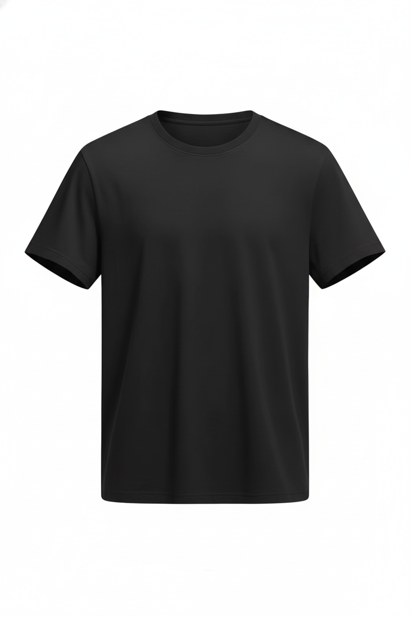 Essential Black/White Tee - Midnight Eclipse