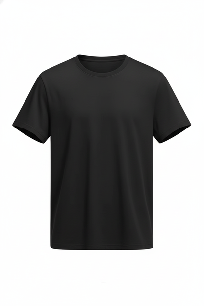 Essential Black/White Tee - Midnight Eclipse