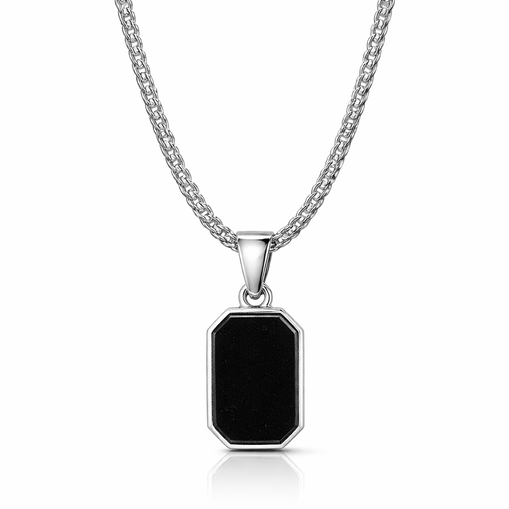 Midnight Dog-Tag Necklace - Midnight Eclipse