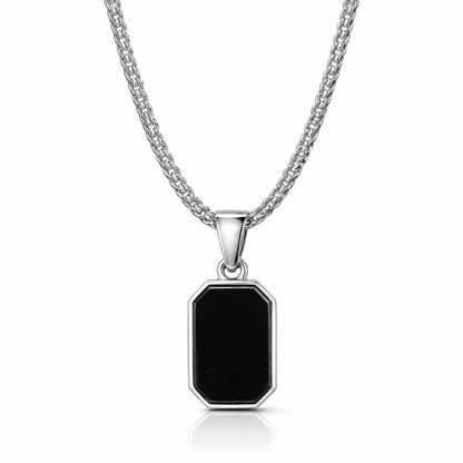 Midnight Dog-Tag Necklace - Midnight Eclipse