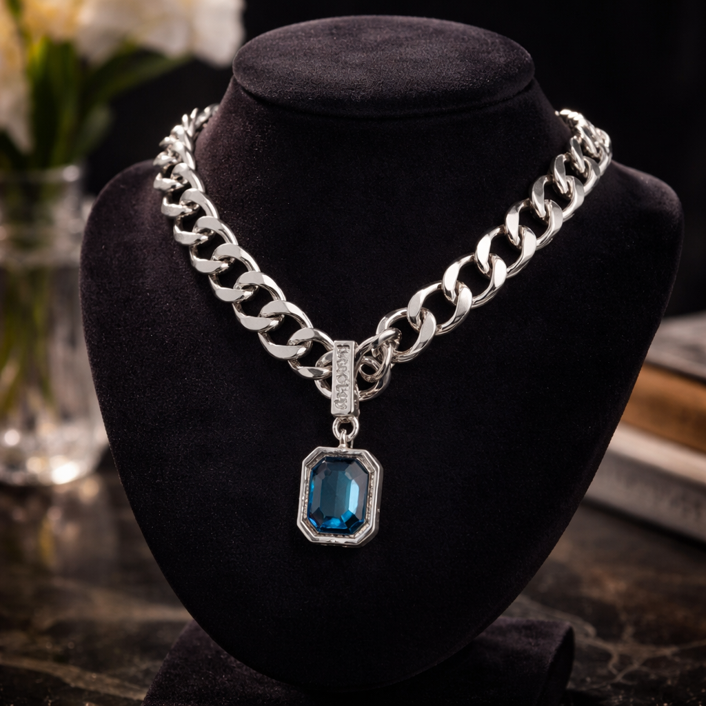 Midnight Ocean Whisper Necklace - Midnight Eclipse