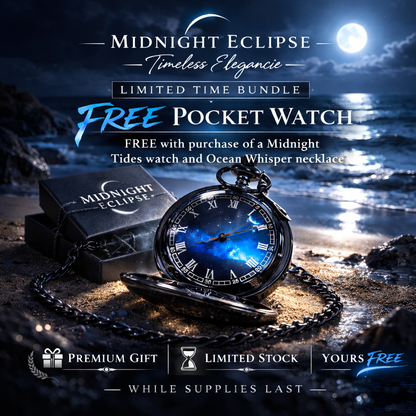 Midnight Starry Ocean Pocket watch - Midnight Eclipse