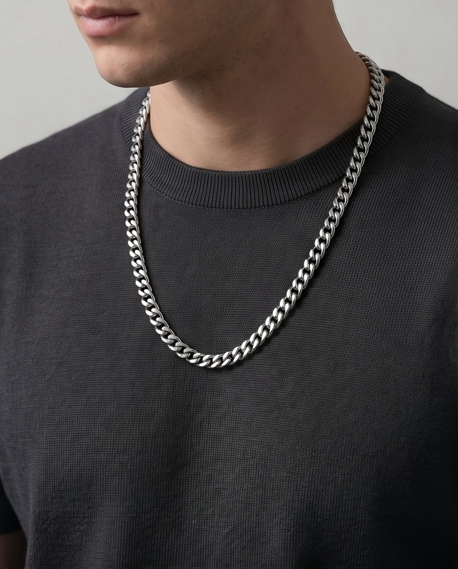 Midnight Sterling Chain - Midnight Eclipse