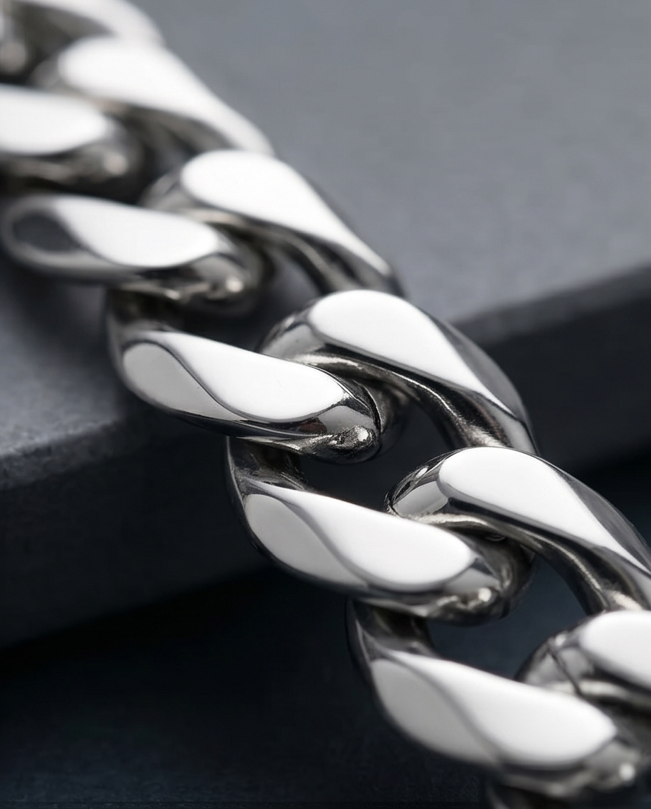 Midnight Sterling Chain - Midnight Eclipse