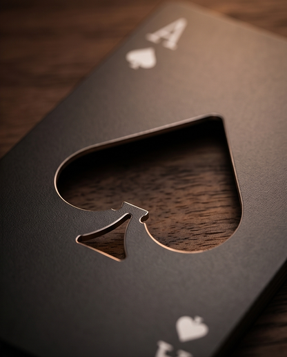 Midnight Spade - Premium Stainless Steel Bottle Opener - Midnight Eclipse