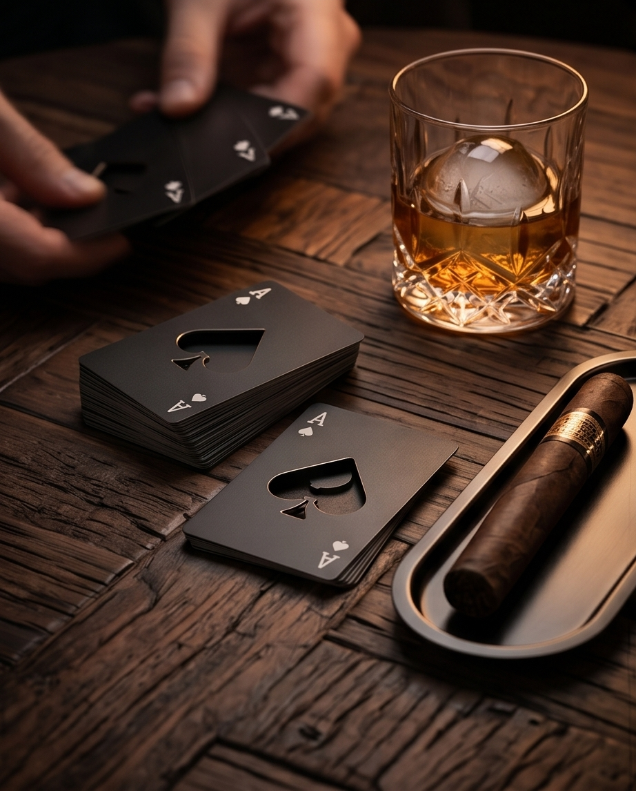 Midnight Spade - Premium Stainless Steel Bottle Opener - Midnight Eclipse