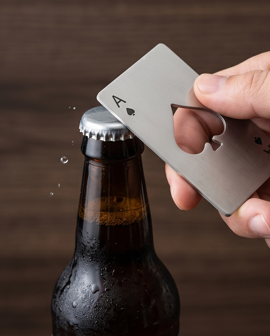 Midnight Spade - Premium Stainless Steel Bottle Opener - Midnight Eclipse