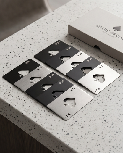 Midnight Spade - Premium Stainless Steel Bottle Opener - Midnight Eclipse