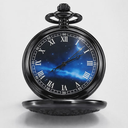 Midnight Starry Ocean Pocket watch - Midnight Eclipse